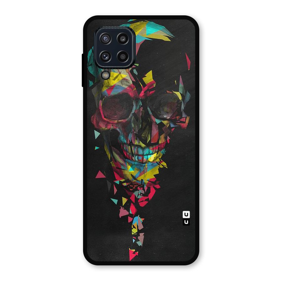 Colored Skull Shred Metal Back Case for Galaxy M32