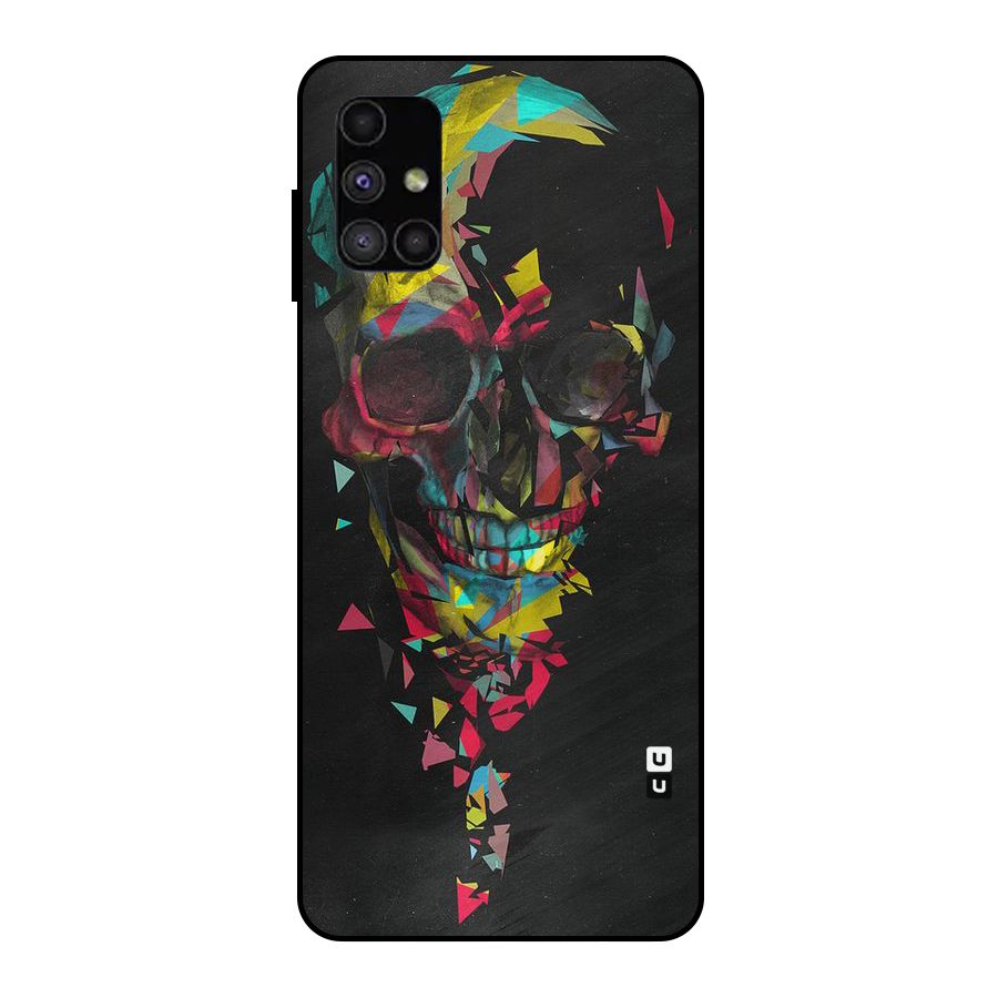 Colored Skull Shred Metal Back Case for Galaxy M51
