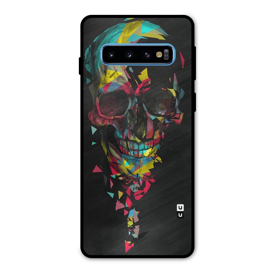 Colored Skull Shred Metal Back Case for Galaxy S10