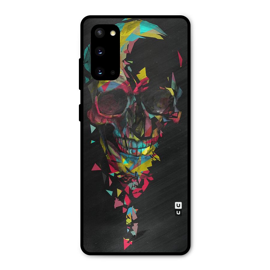 Colored Skull Shred Metal Back Case for Galaxy S20