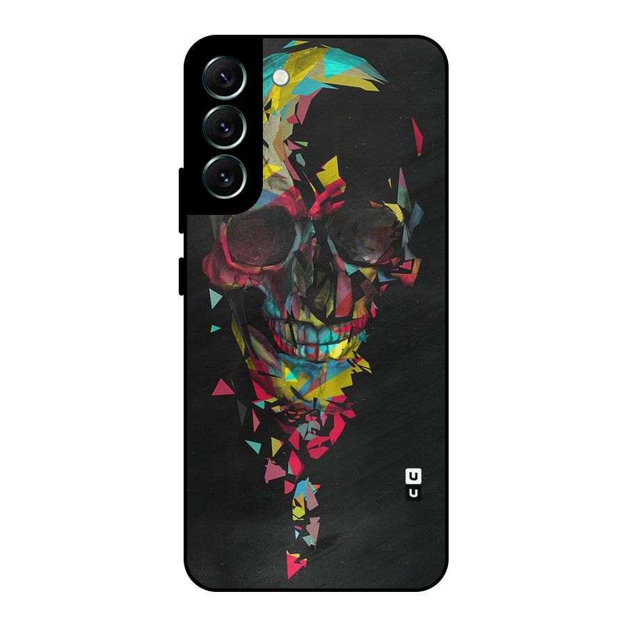 Colored Skull Shred Metal Back Case for Galaxy S22 Plus 5G
