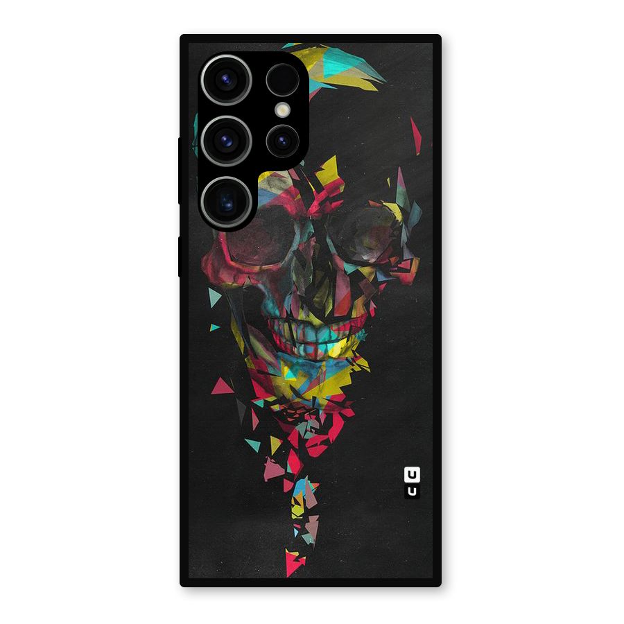 Colored Skull Shred Metal Back Case for Galaxy S23 Ultra