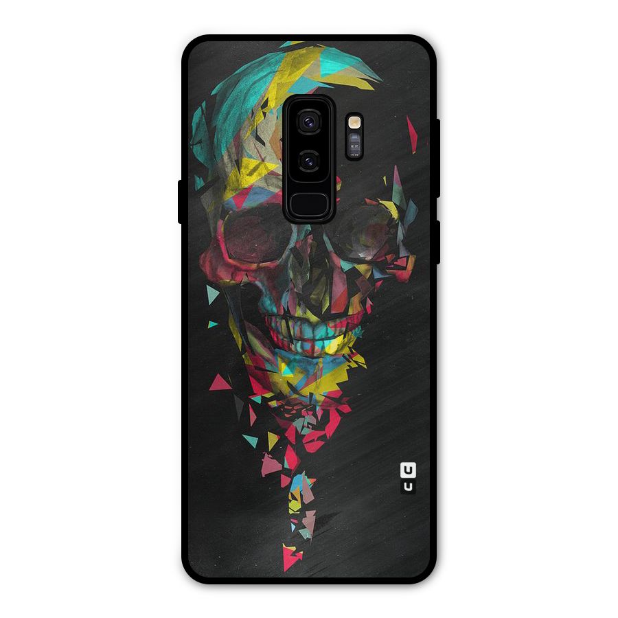 Colored Skull Shred Metal Back Case for Galaxy S9 Plus
