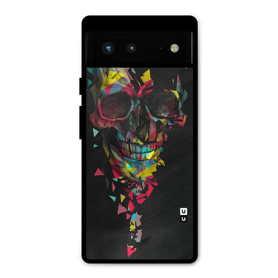 Colored Skull Shred Metal Back Case for Google Pixel 6