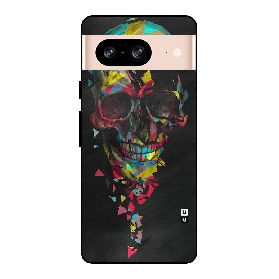 Colored Skull Shred Metal Back Case for Google Pixel 8
