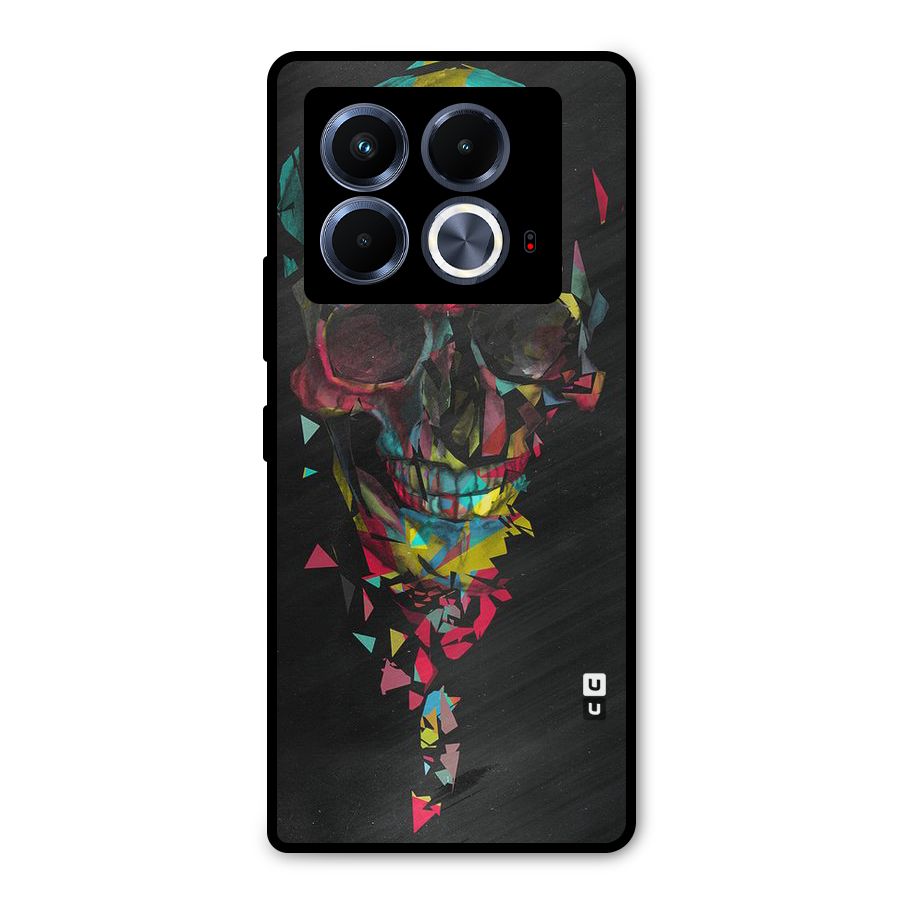 Colored Skull Shred Metal Back Case for Infinix Note 40 5G