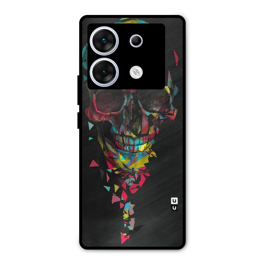 Colored Skull Shred Metal Back Case for Infinix Zero 30 5G