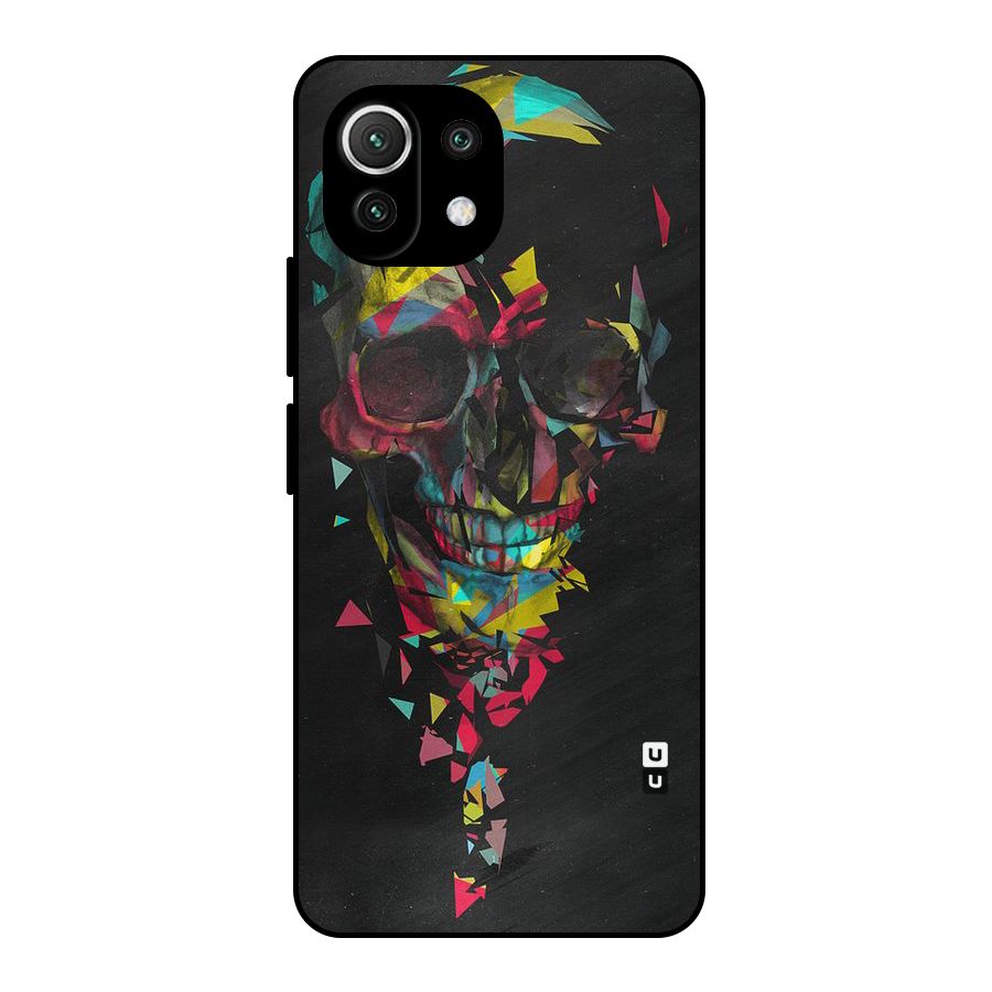 Colored Skull Shred Metal Back Case for Mi 11 Lite NE 5G