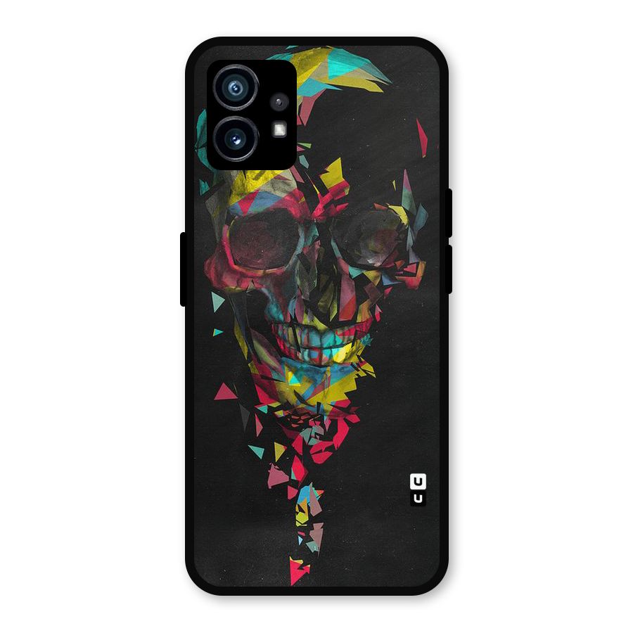 Colored Skull Shred Metal Back Case for Nothing Phone 1