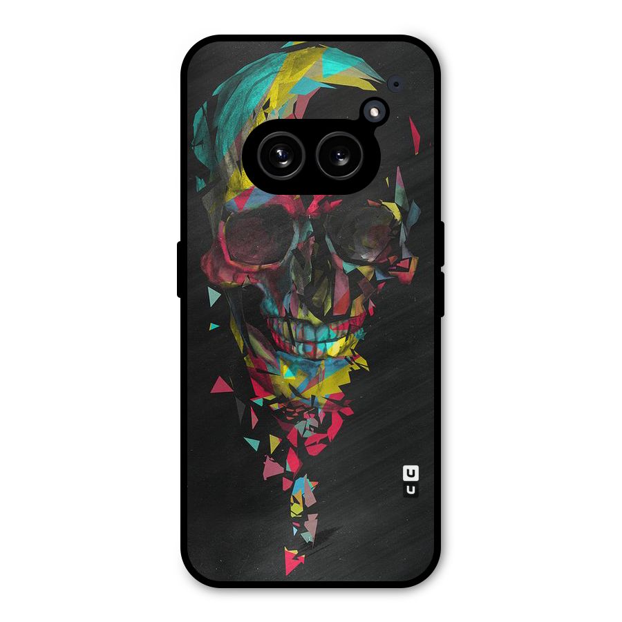 Colored Skull Shred Metal Back Case for Nothing Phone 2a Plus
