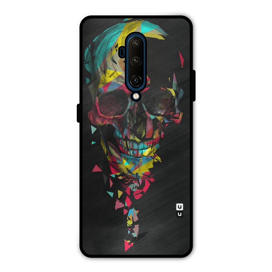 Colored Skull Shred Metal Back Case for OnePlus 7T Pro
