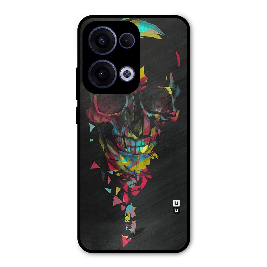 Colored Skull Shred Metal Back Case for Oppo Reno13