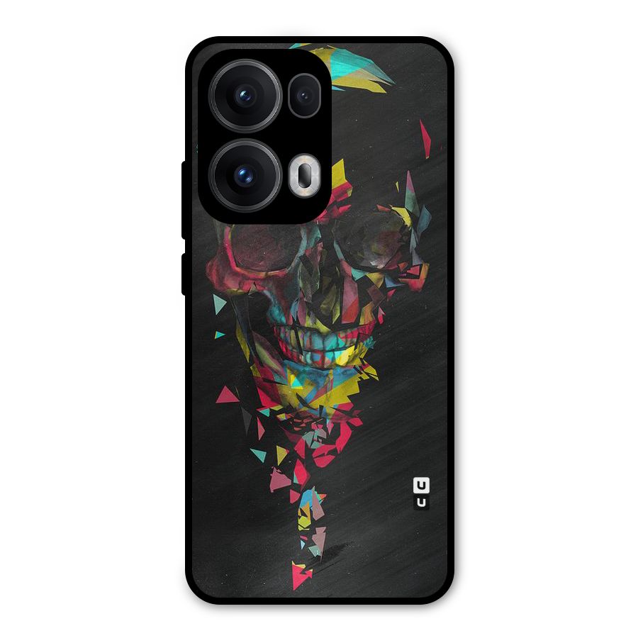 Colored Skull Shred Metal Back Case for Oppo Reno13 Pro
