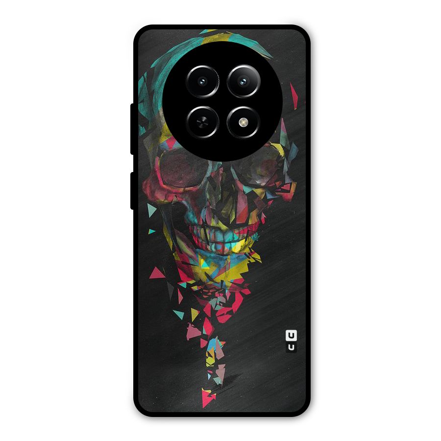 Colored Skull Shred Metal Back Case for Realme 12 5G