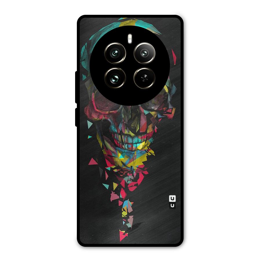 Colored Skull Shred Metal Back Case for Realme 12 Pro