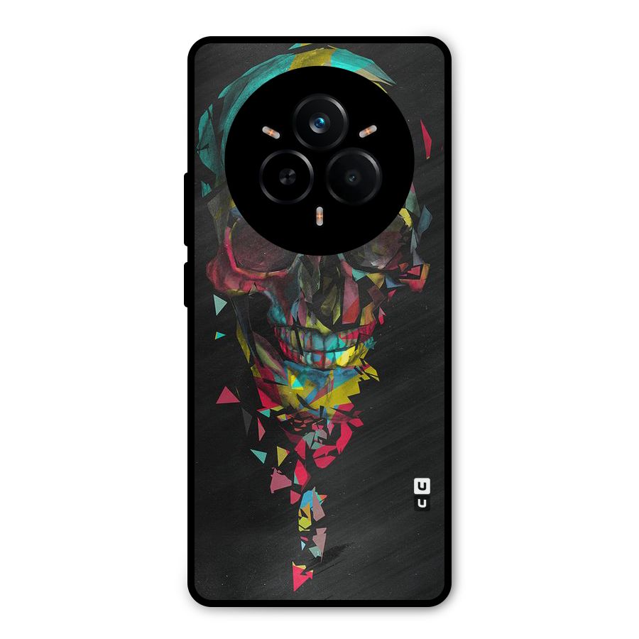 Colored Skull Shred Metal Back Case for Realme 14 Pro Plus