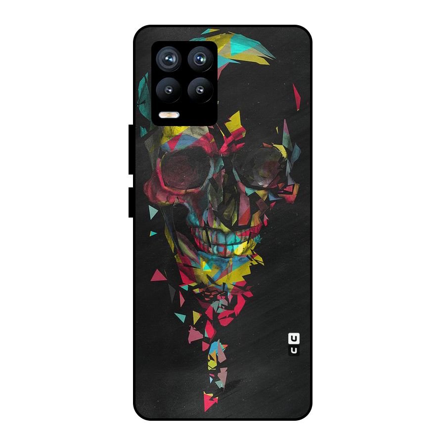 Colored Skull Shred Metal Back Case for Realme 8 Pro