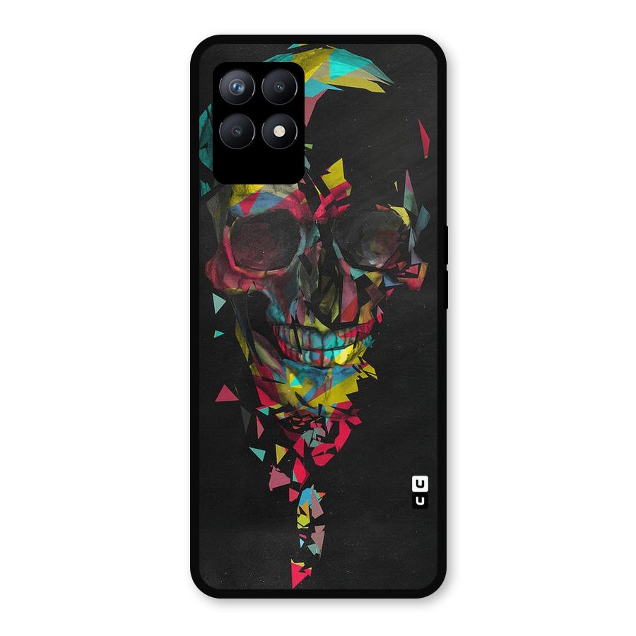 Colored Skull Shred Metal Back Case for Realme 8i
