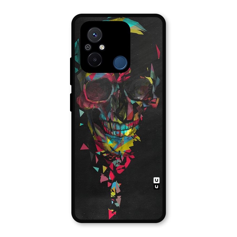 Colored Skull Shred Metal Back Case for Redmi 12C