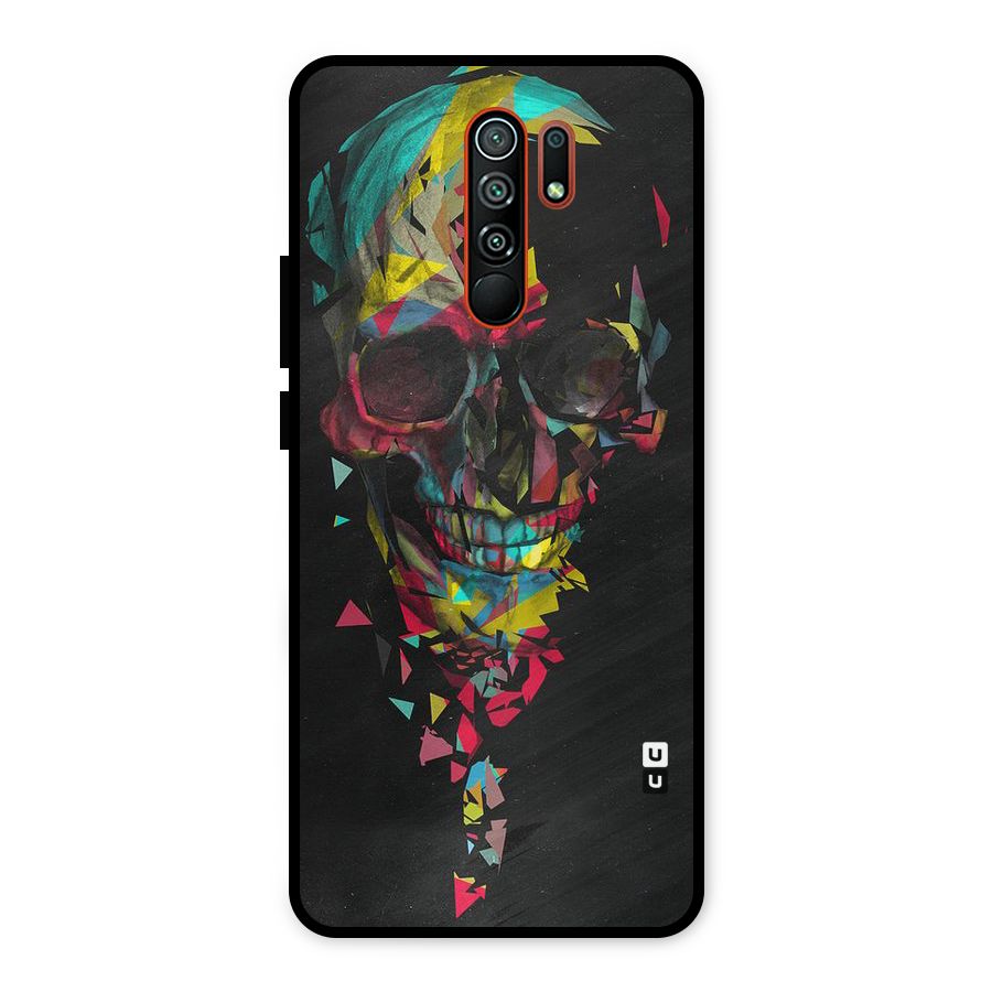 Colored Skull Shred Metal Back Case for Redmi 9 Prime