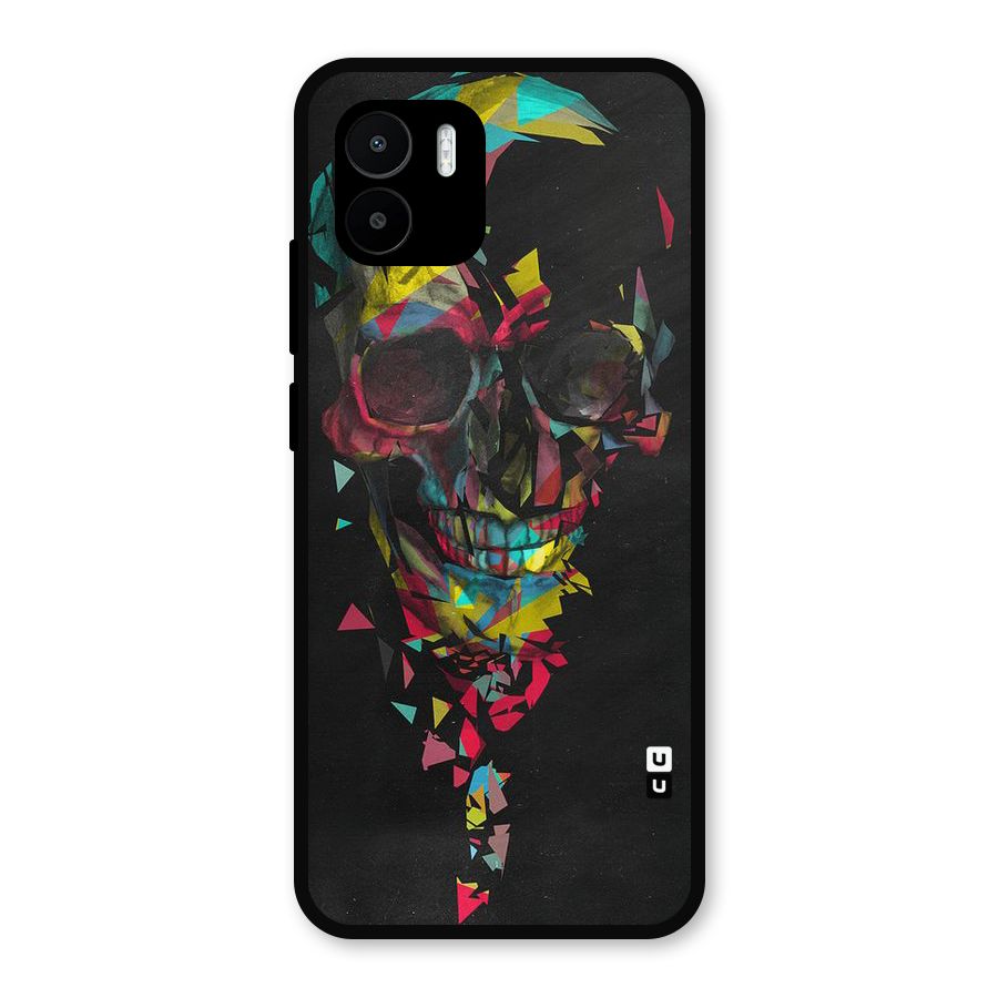 Colored Skull Shred Metal Back Case for Redmi A2