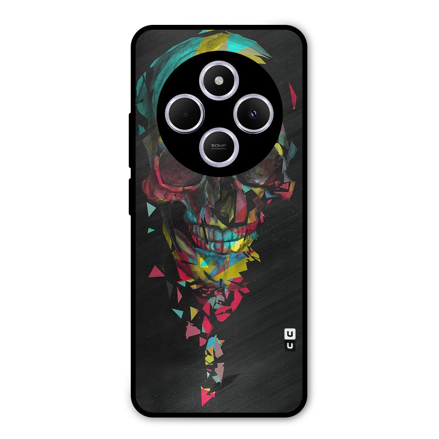 Colored Skull Shred Metal Back Case for Redmi A4