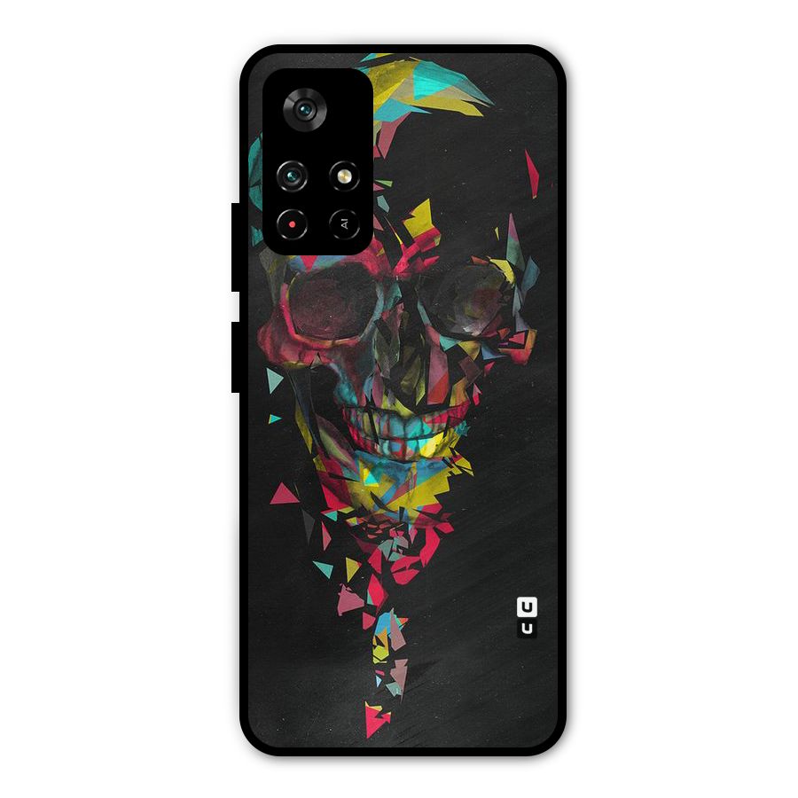 Colored Skull Shred Metal Back Case for Redmi Note 11T 5G