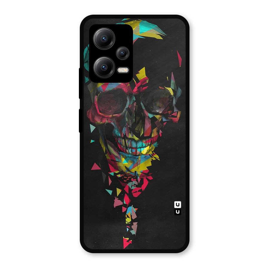 Colored Skull Shred Metal Back Case for Redmi Note 12 5G
