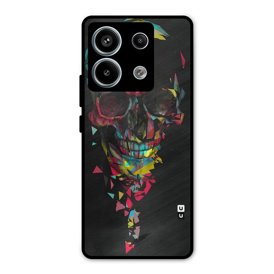 Colored Skull Shred Metal Back Case for Redmi Note 13 Pro 5G