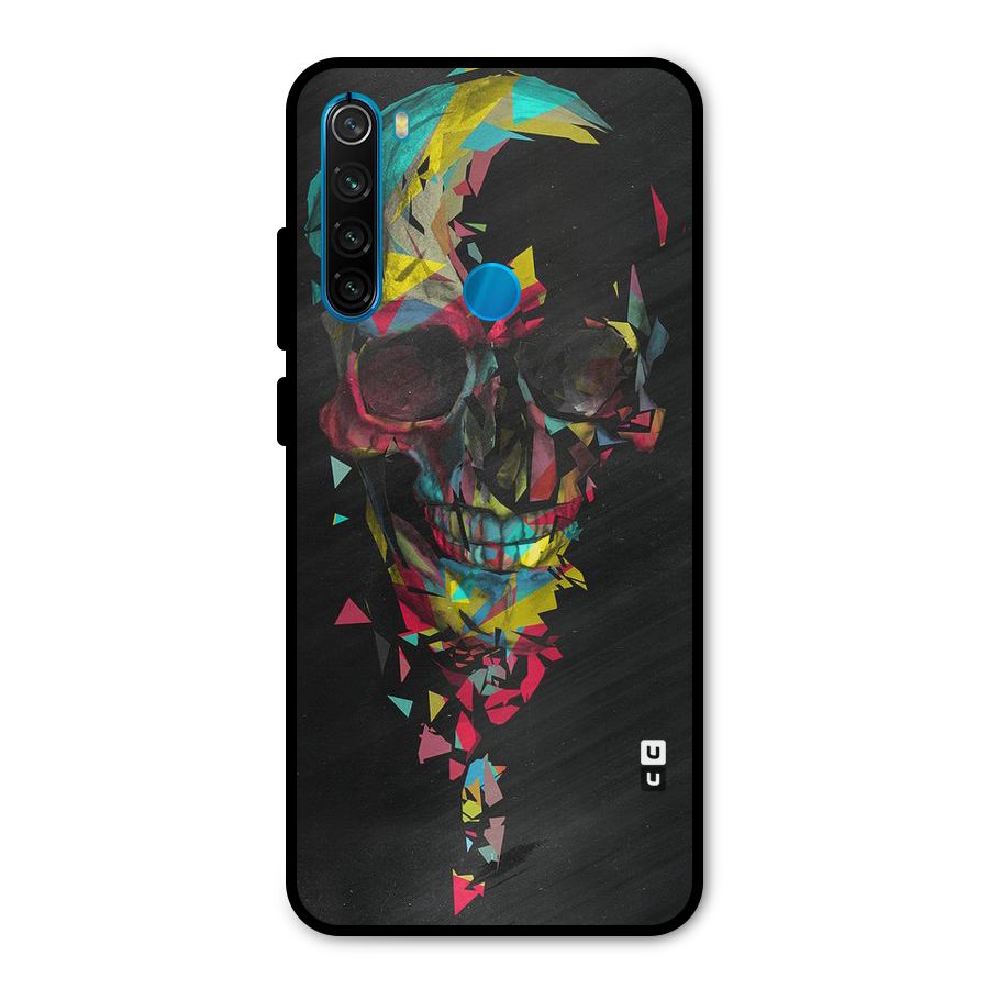 Colored Skull Shred Metal Back Case for Redmi Note 8
