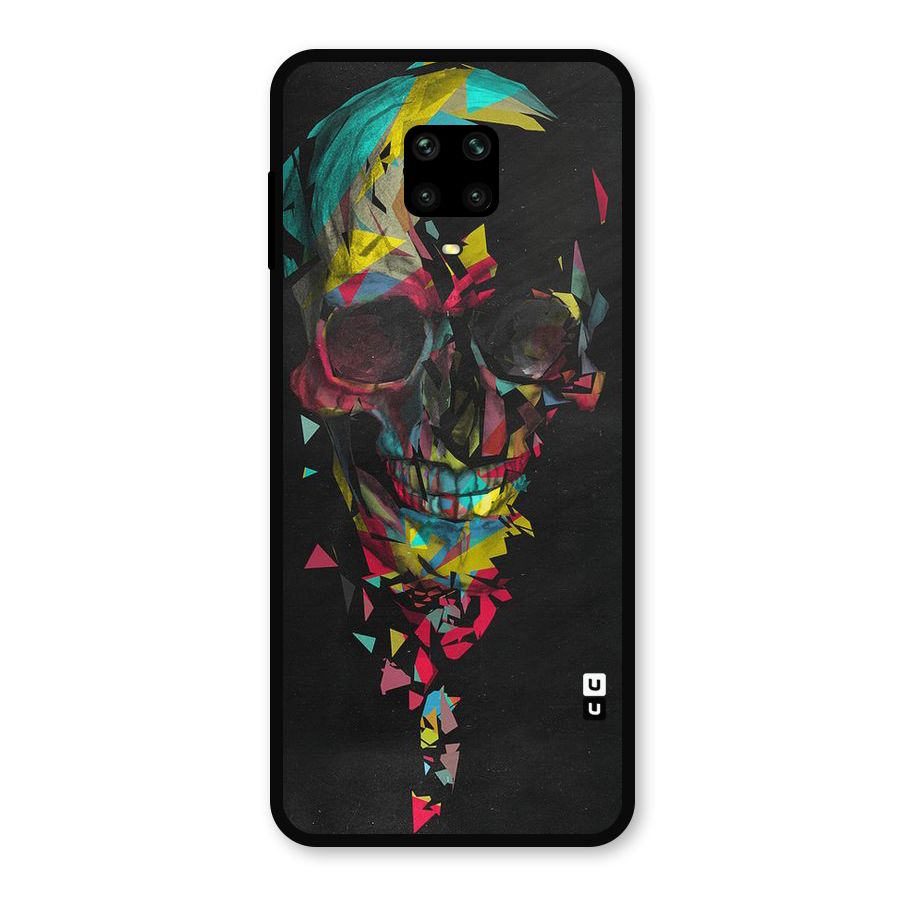 Colored Skull Shred Metal Back Case for Redmi Note 9 Pro