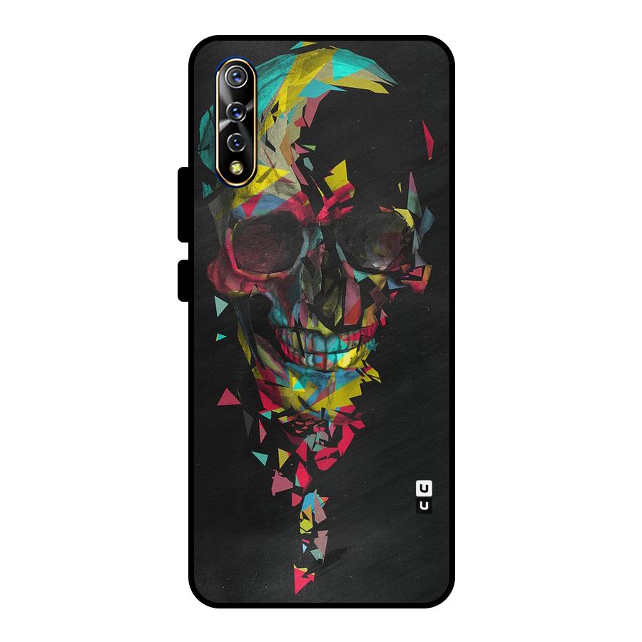 Colored Skull Shred Metal Back Case for Vivo S1