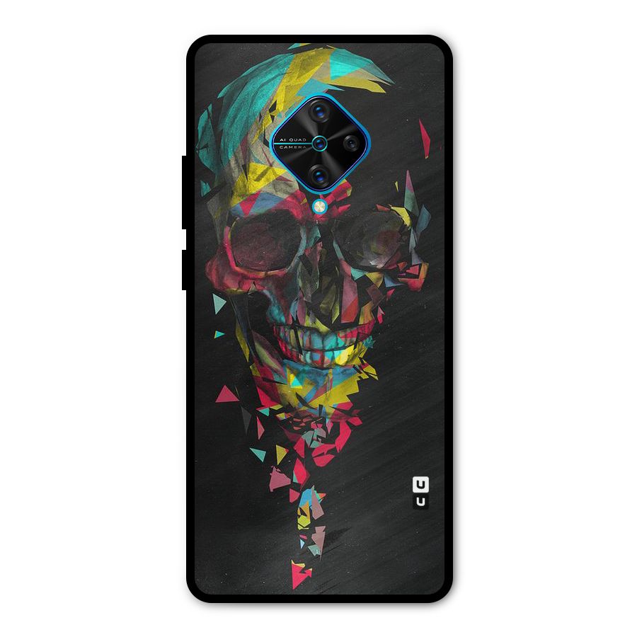 Colored Skull Shred Metal Back Case for Vivo S1 Pro
