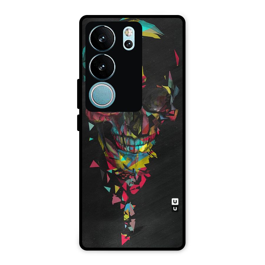 Colored Skull Shred Metal Back Case for Vivo V29