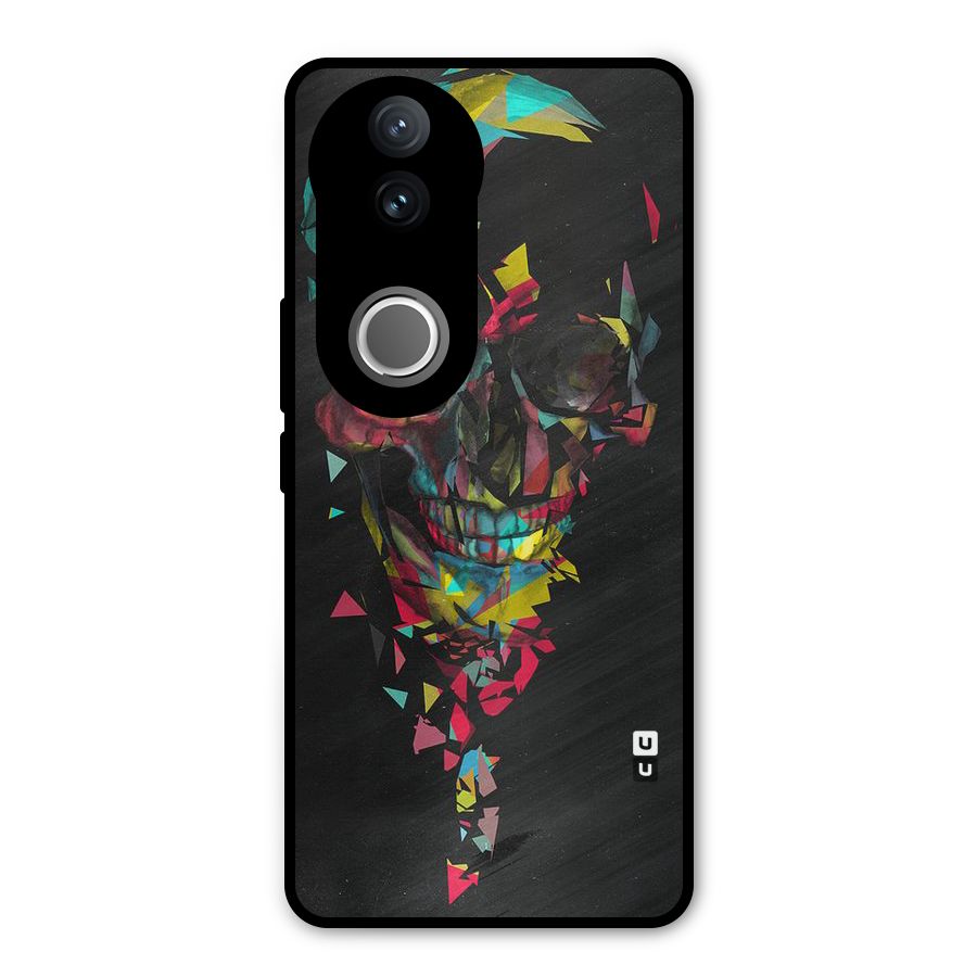 Colored Skull Shred Metal Back Case for Vivo V50e