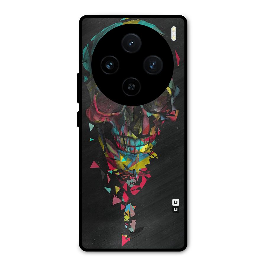 Colored Skull Shred Metal Back Case for Vivo X100