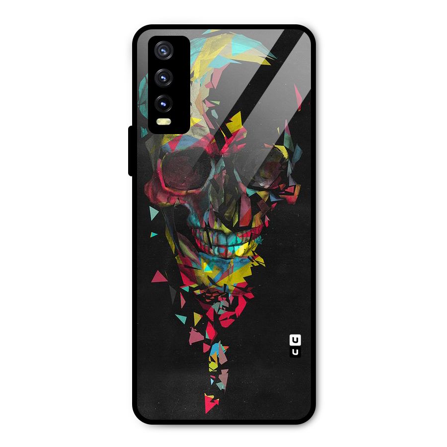 Colored Skull Shred Metal Back Case for Vivo Y20