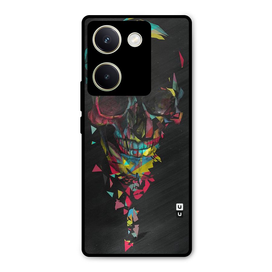 Colored Skull Shred Metal Back Case for Vivo Y200 Pro