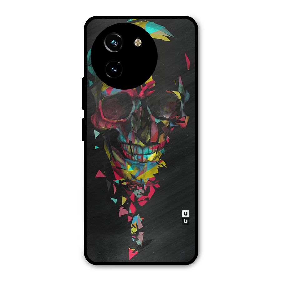 Colored Skull Shred Metal Back Case for Vivo Y200i
