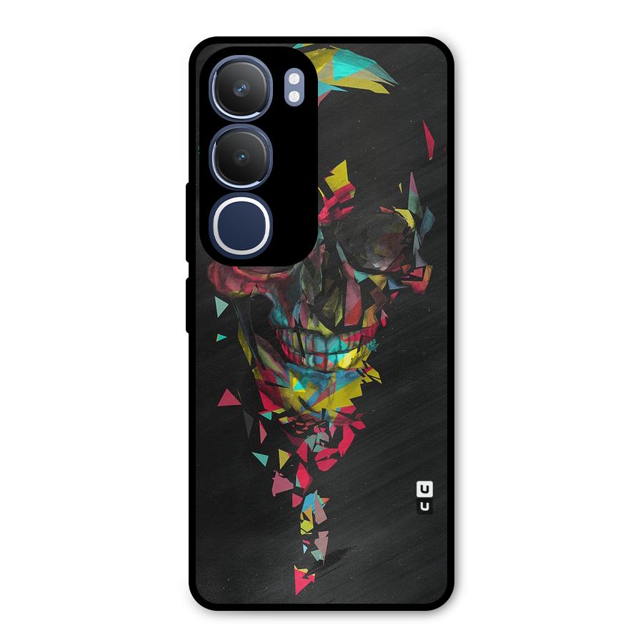 Colored Skull Shred Metal Back Case for Vivo Y29