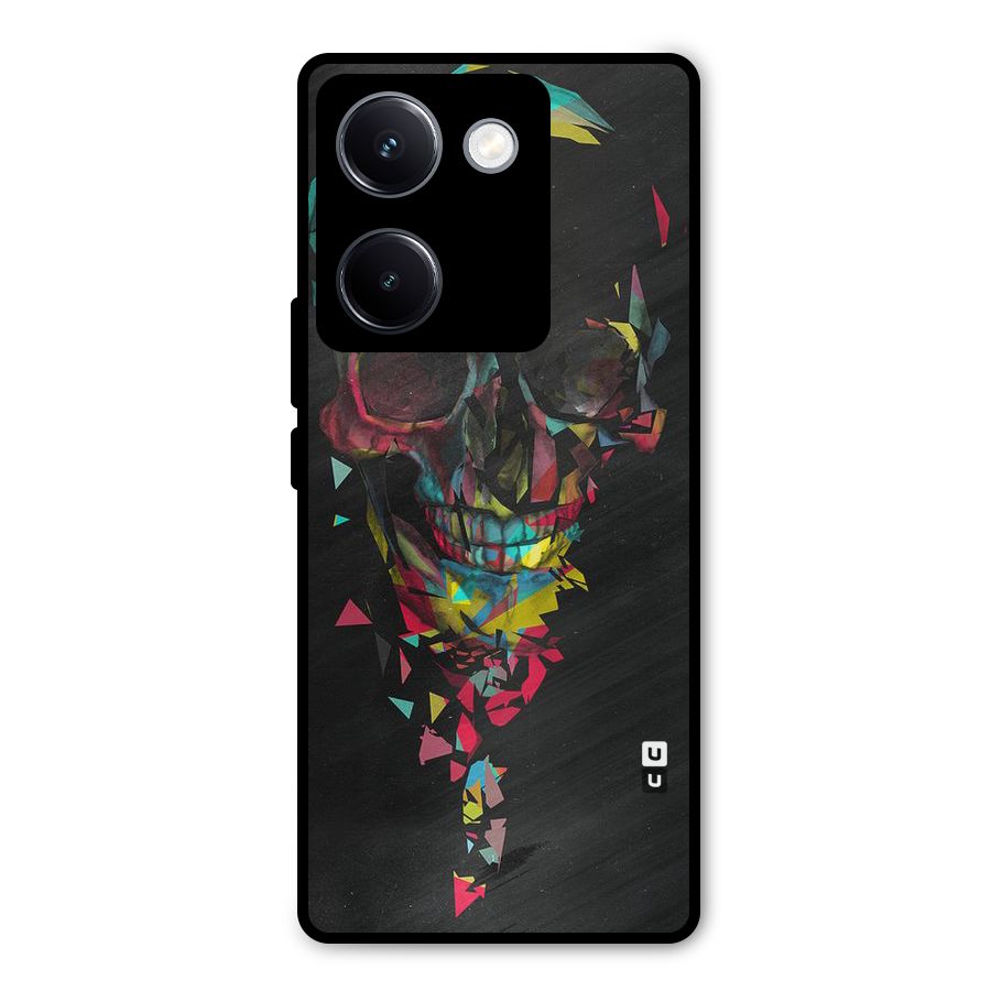 Colored Skull Shred Metal Back Case for Vivo Y300 Plus