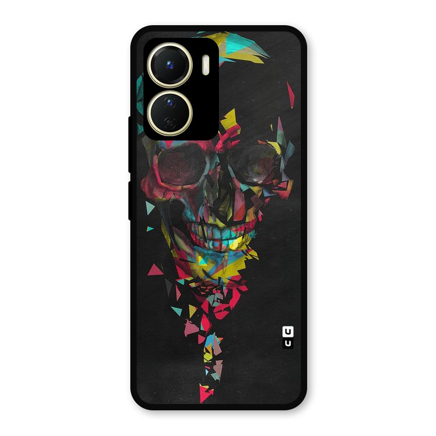 Colored Skull Shred Metal Back Case for Vivo Y56