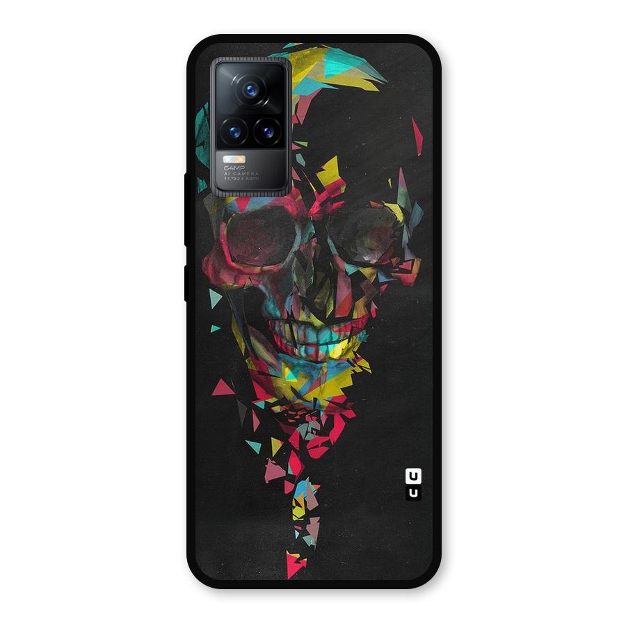 Colored Skull Shred Metal Back Case for Vivo Y73