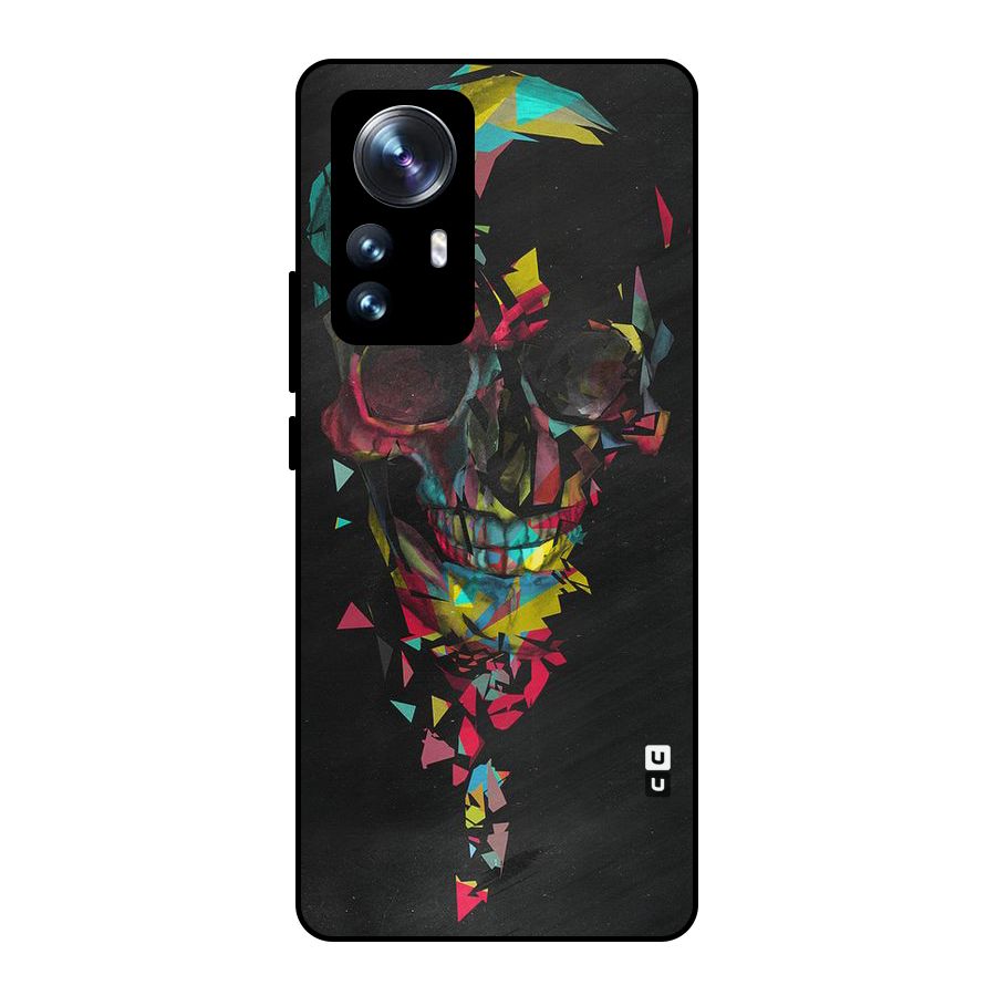 Colored Skull Shred Metal Back Case for Xiaomi 12 Pro