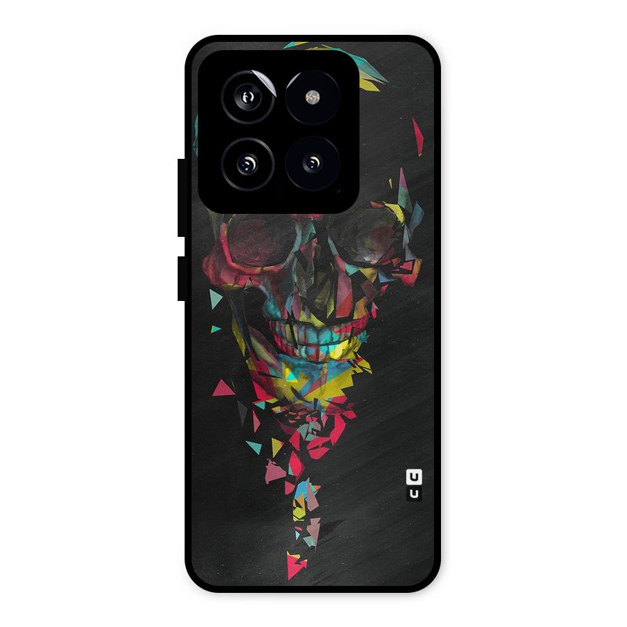 Colored Skull Shred Metal Back Case for Xiaomi 14