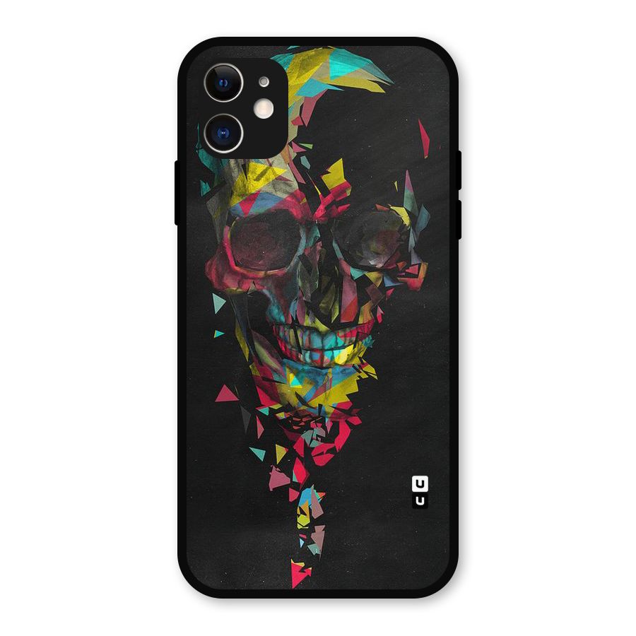 Colored Skull Shred Metal Back Case for iPhone 11