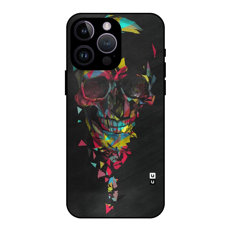 Colored Skull Shred Metal Back Case for iPhone 14 Pro Max