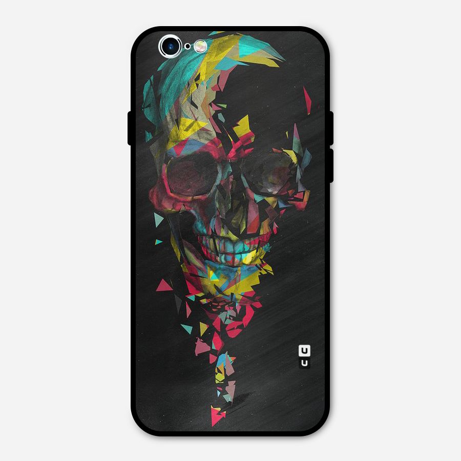 Colored Skull Shred Metal Back Case for iPhone 6 6s