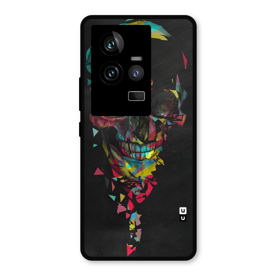 Colored Skull Shred Metal Back Case for iQOO 11 5G