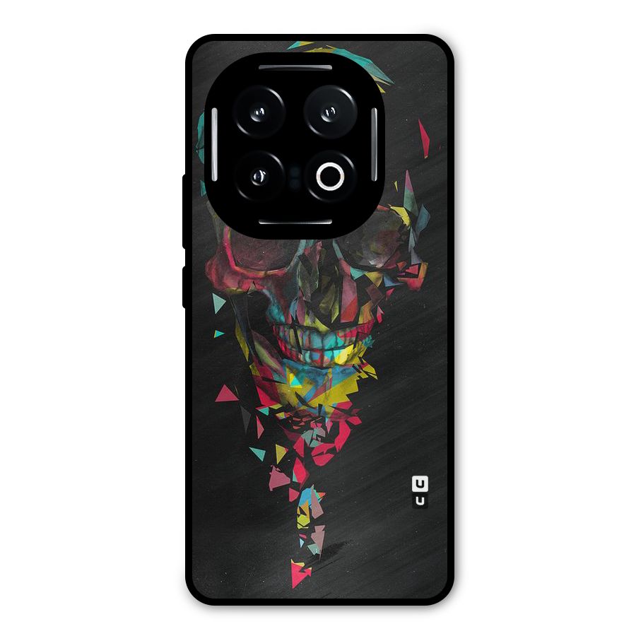 Colored Skull Shred Metal Back Case for iQOO 13